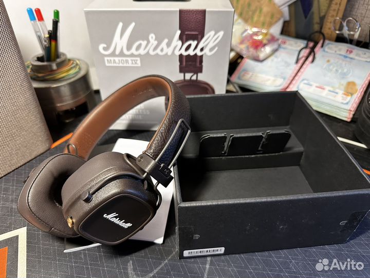 Беспроводные наушники Marshall Major IV Brown