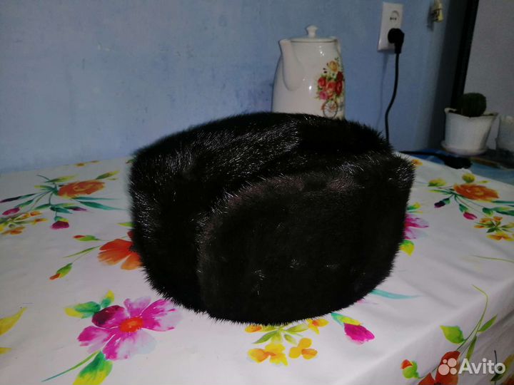 Норковая шапка мужская ушанка