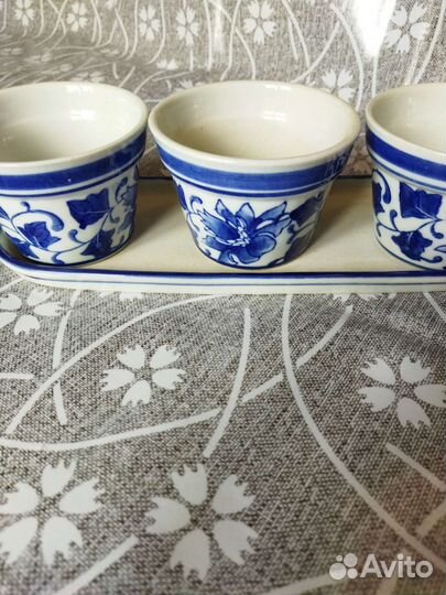 Горшки керамические Гжель 8 шт