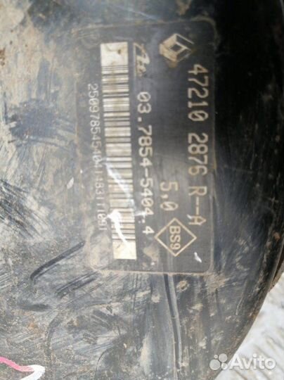 Вакуумный усилитель Renault Duster HSA 1.5