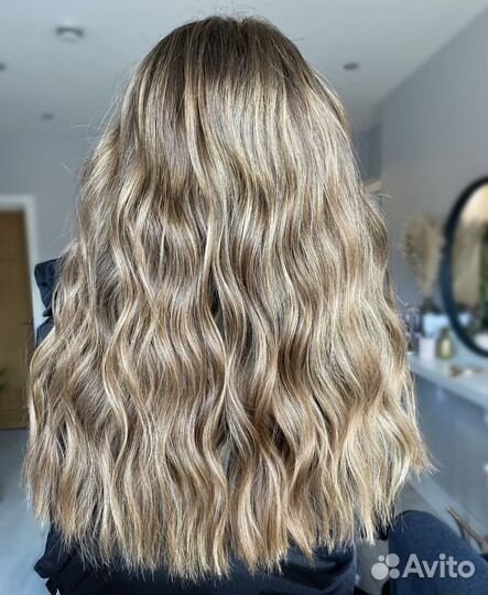 Сложное окрашивание волос блонд