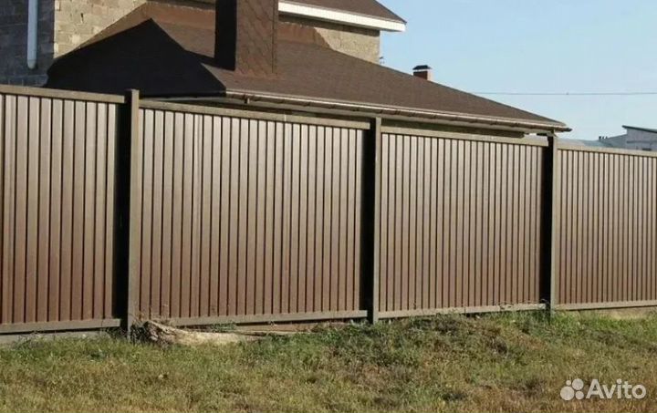 Забор металлический профессионально под ключ