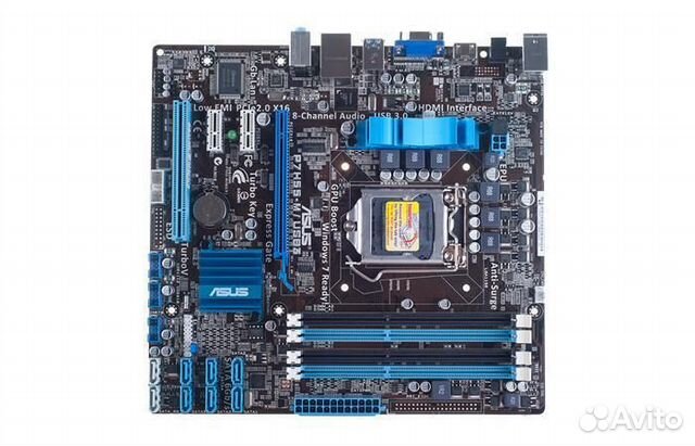 Материнская плата asus P7H55-M купить в Москве | Электроника | Авито