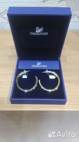 Cерьги-кольца swarovski