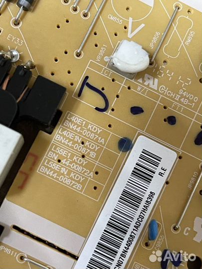 Телевизор Samsung ue40k6550bu в разбор