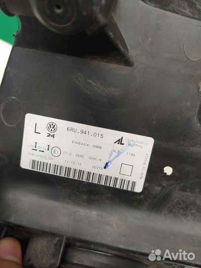 Фара левая Volkswagen polo