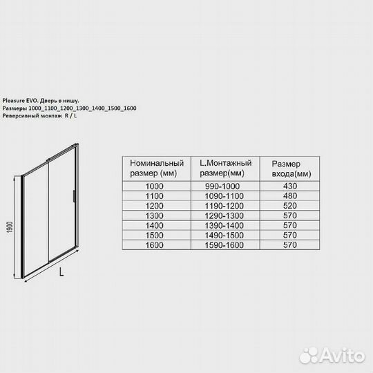 Душевая дверь Aquanet Pleasure EVO 120 см чёрный