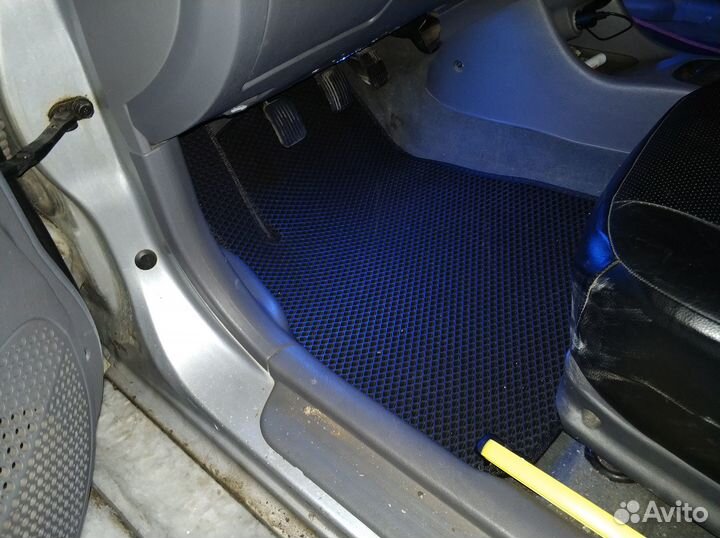 Коврики в салон Ева (Eva) Hyundai Accent черные