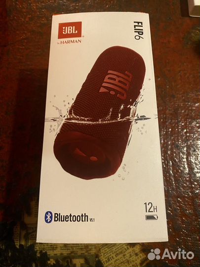 Колонка jbl flip 6 (красная)