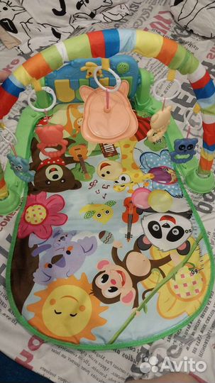 Развивающий коврик с пианино, шезлонг