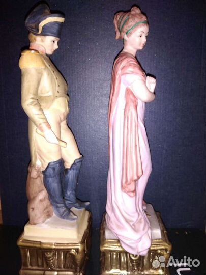 Фарфоровые статуэтки германия Наполеона пара