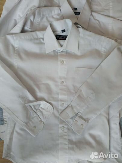 Рубашки белые школьные 122-128-134 цена за 4 шт