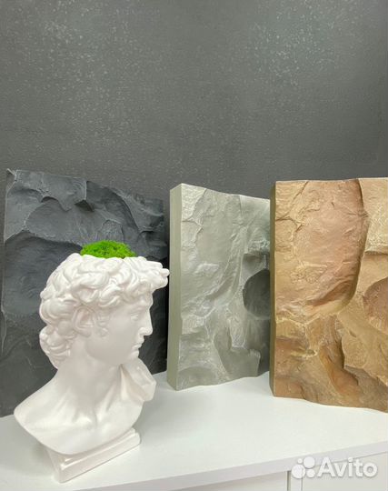 Легкие каменные панели с глубоким рельефом