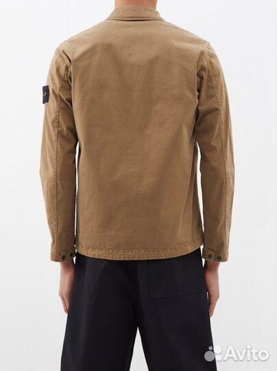 Куртка stone island organic OLD treatment brown