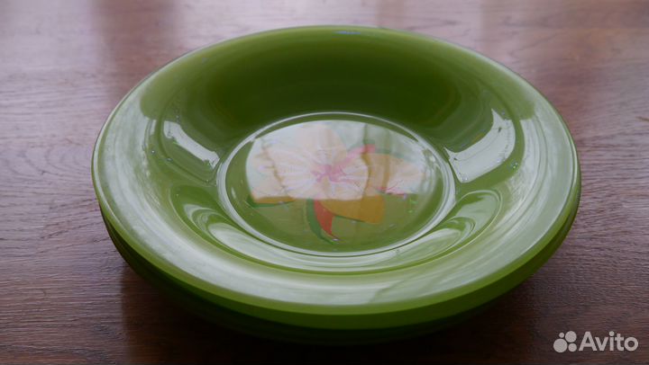 Тарелки суповые стеклянные