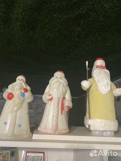 Дед Мороз Снегурочка СССР игрушка