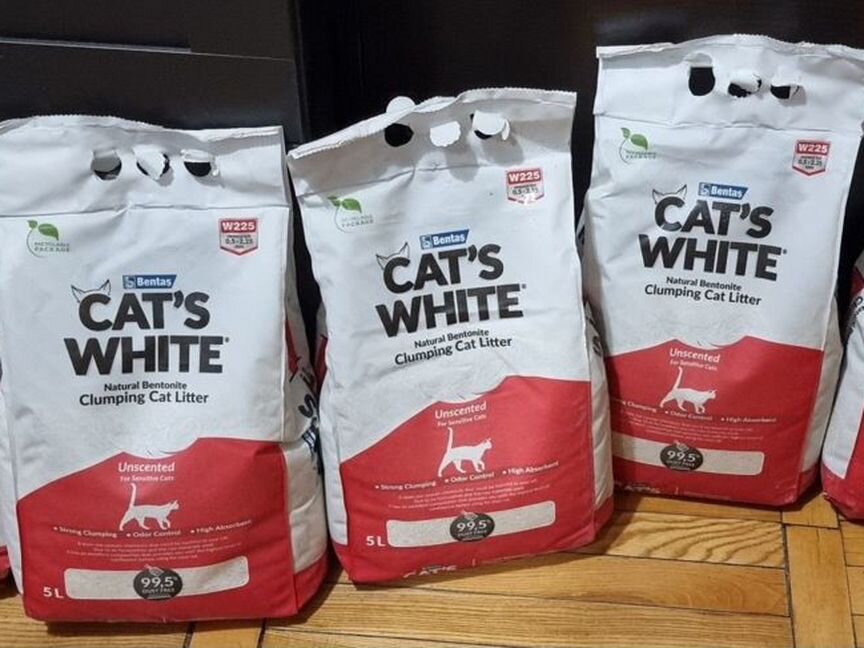 Cat's White Natural наполнитель комкующийся