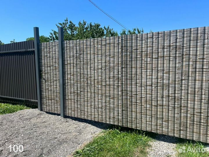 Строительство заборов из профнастила