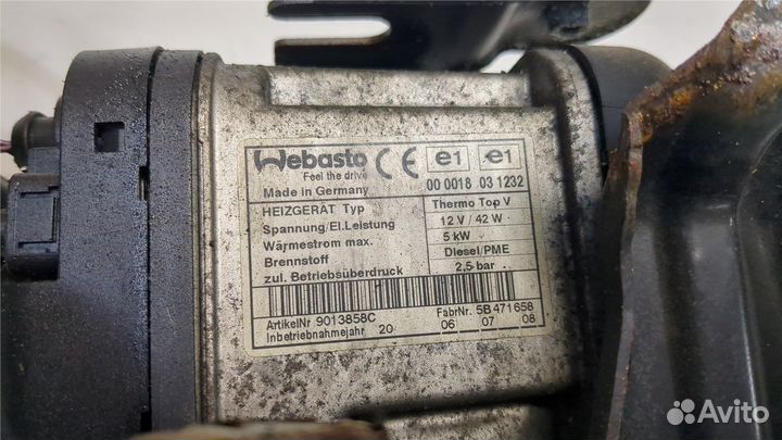 Автономный отопитель Volkswagen Touran, 2007