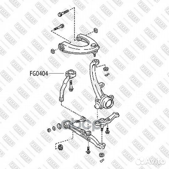 С-б.пер.рычага toyota mark 2 01 FG0404 fixar