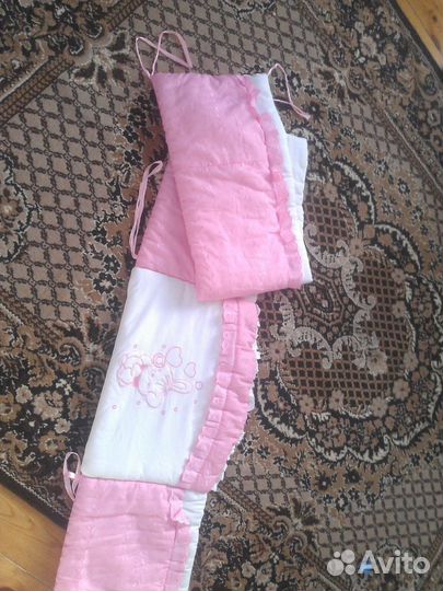 Бортики в кроватку и балдахин