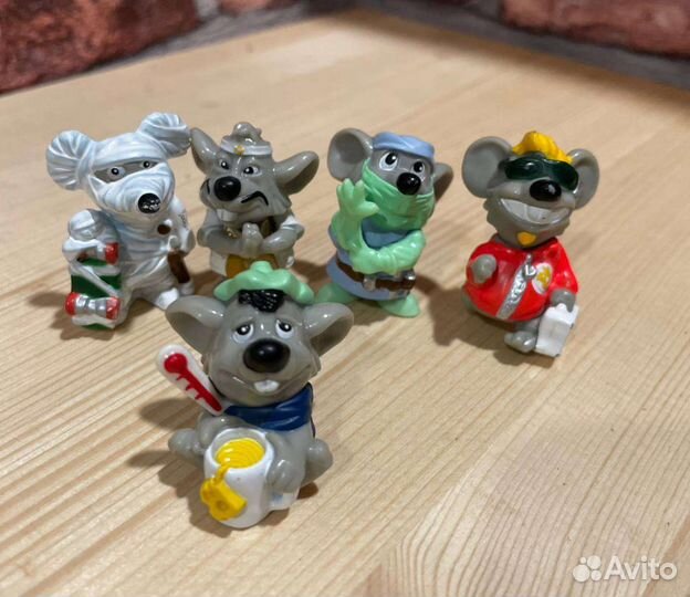 Колекционные ретро игрушки из киндера мыши