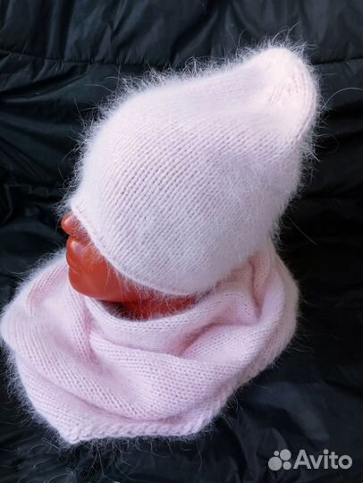 Шапка из пуха норки бини