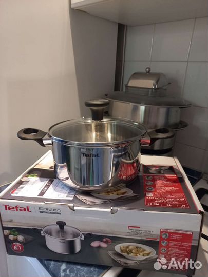 2 кастрюли и ковш Теfal Edition- оригинал