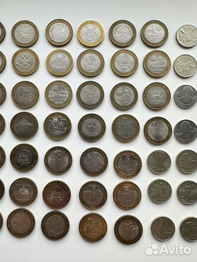 Юбилейные монеты 10, 5, 2, 1 рубль
