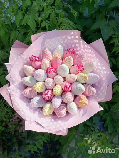 Клубника в шоколаде.Букет из клубники