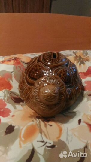 Копилка-черепаха керамическая