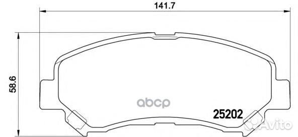 Колодки дисковые передние P79028 Brembo
