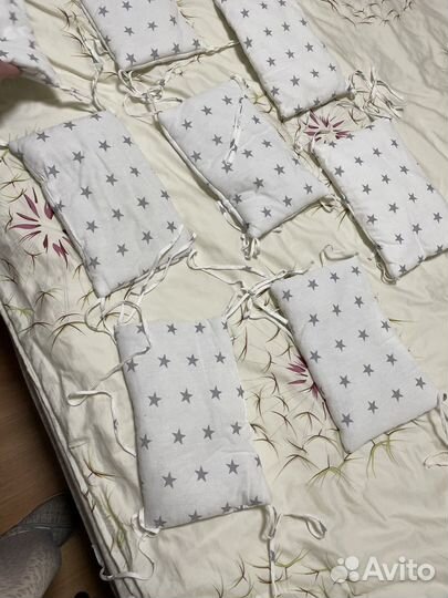 Бортики в детскую кроватку бу