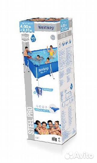 Бассейн 56405 каркасный Bestway 400 х 211 х 81см п