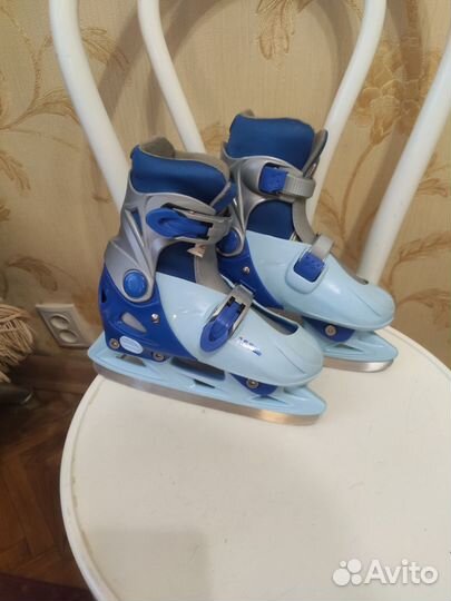 Коньки детские раздвижные с 30-34