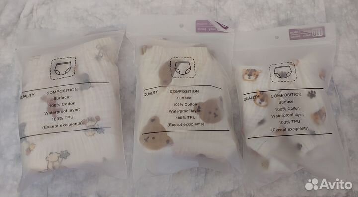 Новые Трусы для приучения к горшку муслиновые