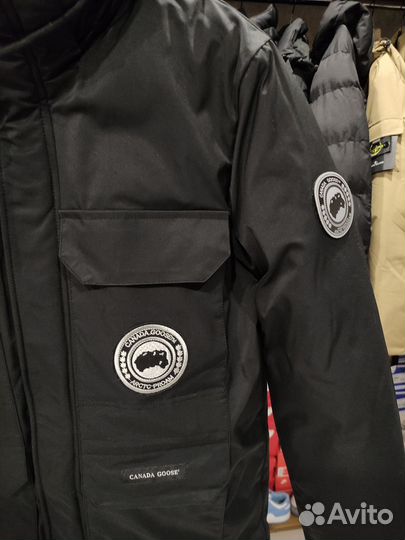 Куртка парка зимняя мужская canada goose, чёрная