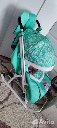 Детские санки с колесами