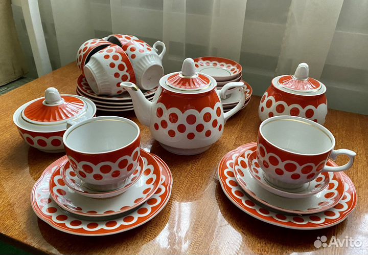 Новый винтажный чайный сервиз 1993