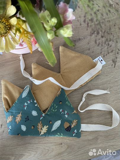 Корона текстильная для праздника