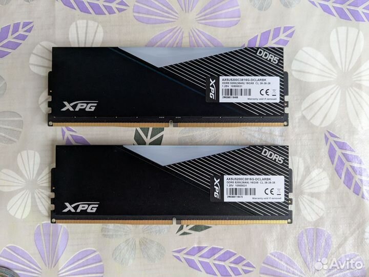 XPG lancer DDR5 (16x2 GB, 5200 MHz, argb)