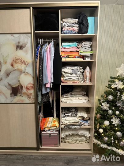 Шкаф купе угловой с зеркалом бу