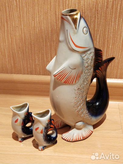 Фарфоровый набор «Рыбки» СССР