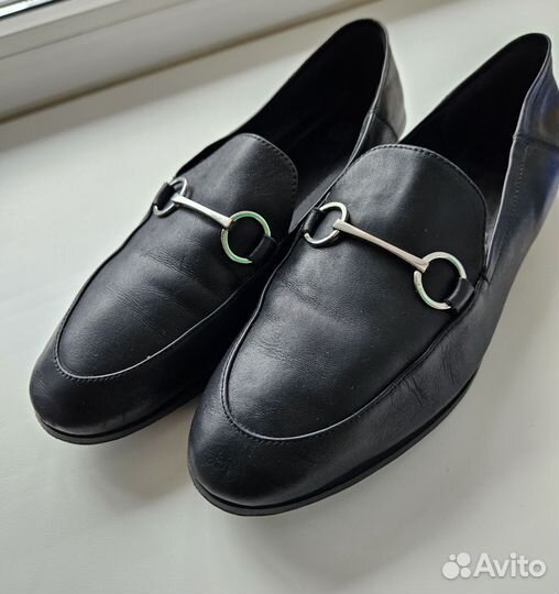 Лоферы Massimo dutti 38 натуральная кожа