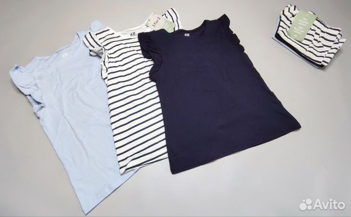 Комплект футболок H&M для девочки 122-128