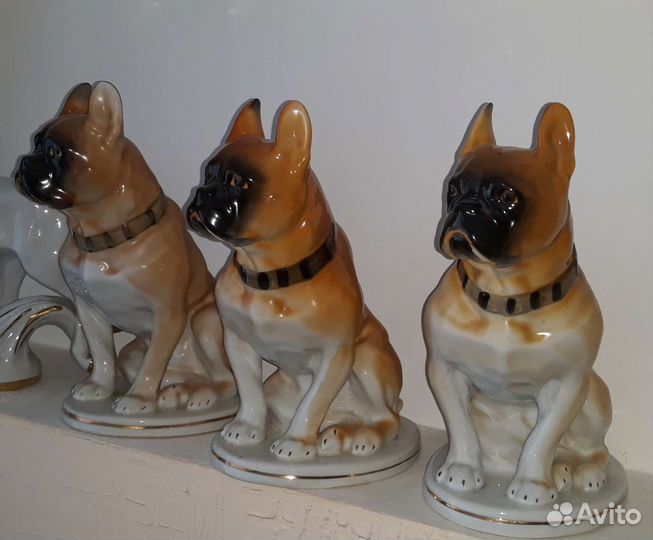 Фарфоровые статуэтки Боксёры-лфз