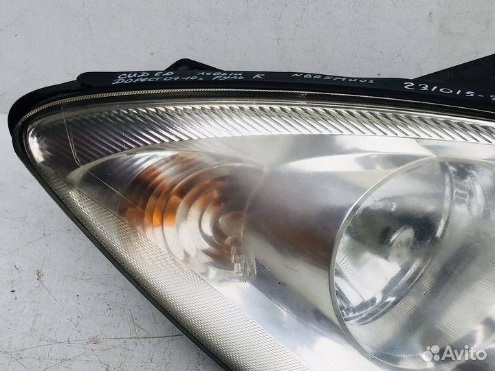 Правая фара Леворульная Дорестайлинг Киа Сид ед 1