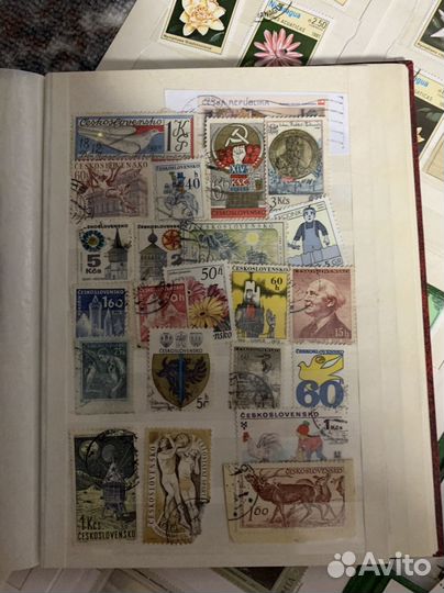 Большая коллекция марок СССР и иностранных