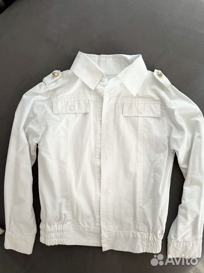 Кадетская рубашка белая парадная