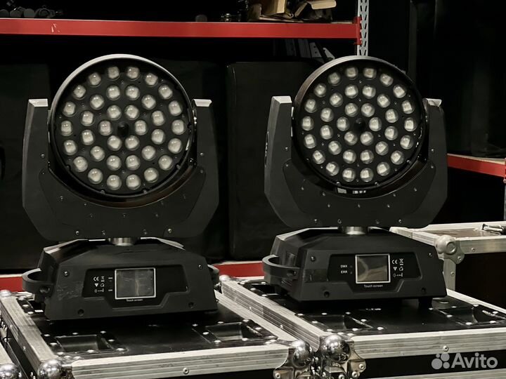 Вращающаяся голова LED Wash Zoom 36*18W rgbwa+Uv